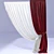 Elegant Classic Curtain 3D model small image 1