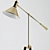 Gold Leaf Adjustable Floor Lamp 3D model small image 2