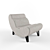 Elegant Ergonomic Recliner Chair 3D model small image 1
