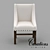 Modern Trestle Chair: Sleek and Stylish 3D model small image 1