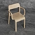 Modern Plank Blocco Chair 3D model small image 3