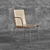 Elegance Oak Accent Chair 3D model small image 1