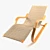 Finnish Designer Aalto Lounge Chair 3D model small image 1