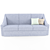 Elegant Comfort Sofa 3D model small image 1