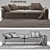 Elegant Flexform Sofa: Beauty in Simplicity 3D model small image 2