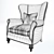 Elegant Thomasville Dinesen Chair 3D model small image 2