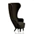 Tom Dixon Wingback Chair 3D model small image 1