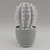 Stylish Cactus Pot Decoration 3D model small image 3