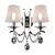 Chrome Mesh Crystal Accent Sconce 3D model small image 1