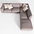 Poliform Paris-Seoul Sofa Set 3D model small image 2