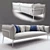 Modern Italian MDF Yale Sofa 3D model small image 1