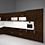 Modern Minimalistic Kitchen with Breakfast Bar 3D model small image 3