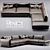 Luxury Comfort Sofa 3D model small image 1