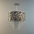 Elegant Vintage Chandelier 3D model small image 1