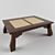 Ethnic Tea Table: Handcrafted 800x600x260 3D model small image 1