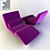 Futura Le Vele: Versatile Transforming Sofa 3D model small image 1