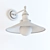 Sleek Marlin Wall Lamp 3D model small image 3