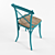 Industrial Loft Art Iron Chair 3D model small image 3