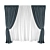 Modern Style Curtains 3D model small image 1