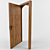 Elegant Tudor Oak Door 3D model small image 2