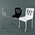 Ciacci Camilla Modern Italian Dining Chair 3D model small image 1