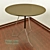 Modern Metal Chrome MAROCCHINO Table 3D model small image 1