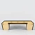 Spacious Chinese-made Office Desk 3D model small image 3