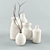 Classic Style Decorative Vase Set 3D model small image 1