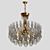 Elegant Ceiling Chandelier 3D model small image 2