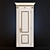 Classic Elegance: Architecturally Designed Door 3D model small image 1