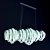 Luxury Crystal City Lights Suspension SP7 3D model small image 1