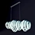 Luxury Crystal City Lights Suspension SP7 3D model small image 2