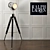 Ralph Lauren Ebony Search Light Floor Lamp 3D model small image 1