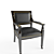 Elegant Rue Royale Desk Chair 3D model small image 2
