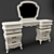 Italian Vanity Set: Elegant Dressing Table 3D model small image 1