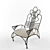 Wrought Iron Chair 3D model small image 1