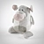 Cozy Whiskers: Plush Mouse Toy 3D model small image 1