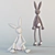 Title: Double the Fun with Rabbit Toys 3D model small image 2