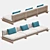 Luxury RH Maldives Collection: Sofa, Lounge Chair, Coffee Table & Side Table 3D model small image 7