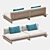 Luxury RH Maldives Collection: Sofa, Lounge Chair, Coffee Table & Side Table 3D model small image 8