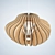 Modern Plywood Pendant Lamp 3D model small image 2