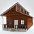 Rustic Wooden Home 3D model small image 2