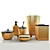 Luxury Bathroom Accessories Set 3D model small image 1