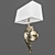 Elegant Brass Wall Sconce 3D model small image 1