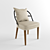 Modern Metal Chair with Cushion 3D model small image 1