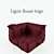 Timeless Comfort: Ligne Roset Togo 3D model small image 1