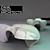 Zaha Hadid Marble Tables: Mercuric Elegance 3D model small image 1