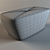 Elegant Bijou Pouf: perfect blend of style and comfort 3D model small image 2
