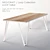 Sleek Steel & Wood Table 3D model small image 1