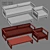 Restoration Hardware Aegean Sofa Set 3D model small image 10